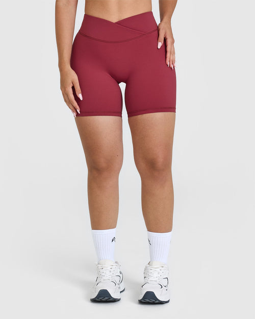 Oner Modal Unified Wrap Shorts 6" | Burnt Cherry