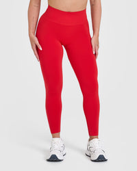 Effortless Seamless Leggings | Muscle Mommy Red