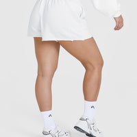 Raw Lounge Oversized Shorts with Graphic | White
