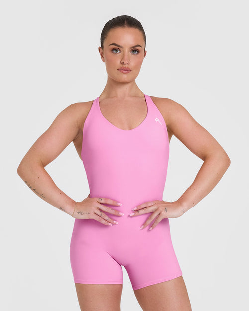 Oner Modal Unified Scoop Back All in One | Power Pink