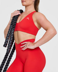 UnifiedMove™ Wrap Leggings | Muscle Mommy Red