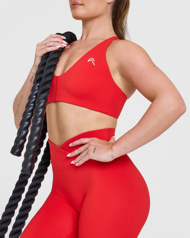 UnifiedMove™ Wrap Leggings | Muscle Mommy Red