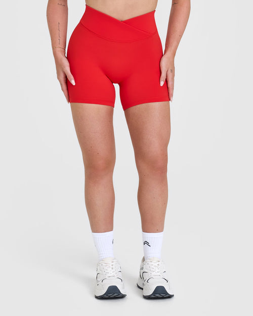 Oner Modal Unified Wrap Shorts 6" | Muscle Mommy Red