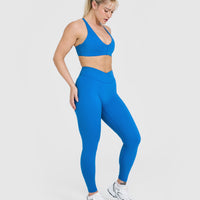 UnifiedMove Wrap Leggings | Retro Blue