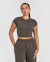 Cotton Icon Baby T-Shirt | Deep Taupe