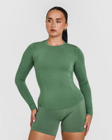 Mellow™ Soft Long Sleeve Top | Forest Green