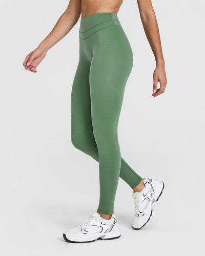UnifiedMove High Waisted Leggings | Forest Green