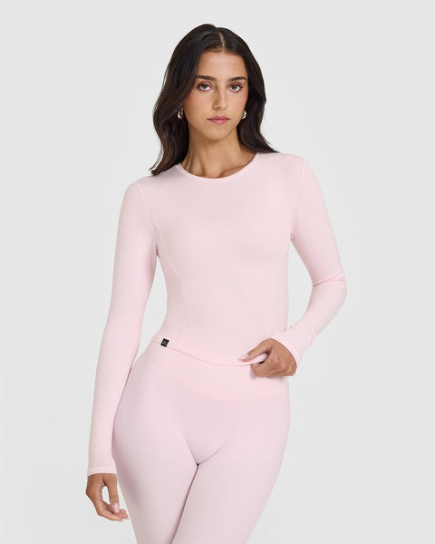 Ballet Top Solid Stretch Stretch Blend Pink