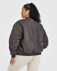 Reversible Bomber Jacket | Truffle Brown