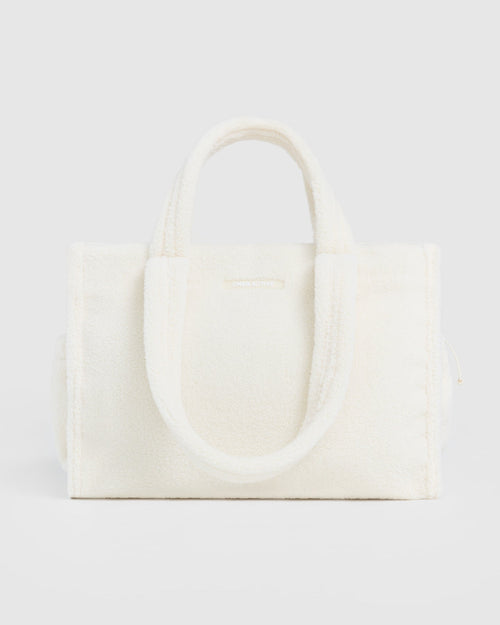 Oner Modal Borg Tote Bag | Cream