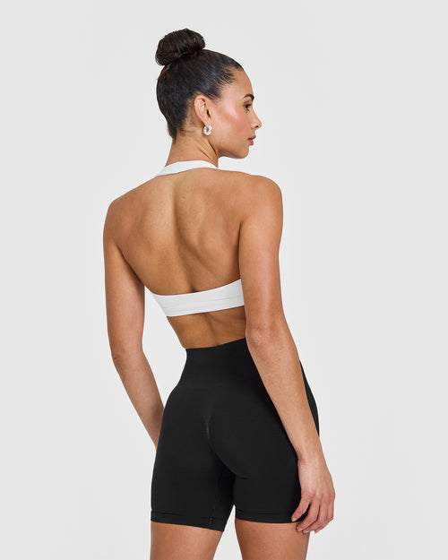 EasyLift™ Halter Bralette | White