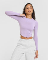 Mellow™ Soft Mid Long Sleeve Top | Wisteria Purple