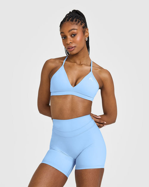 Oner Modal EasyLift™ Ultra Minimal V Neck Bralette | Powdered Blue