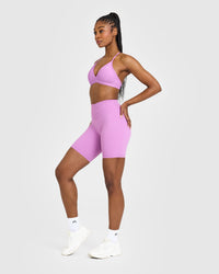 UnifiedMove Cycling Shorts 8" | Orchid Purple