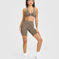UnifiedMove™ Cycling Shorts 8" | Moss Brown