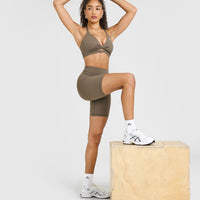 UnifiedMove™ Cycling Shorts 8" | Moss Brown
