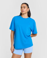 Classic Oversized Lightweight T-Shirt | Tropical Blue