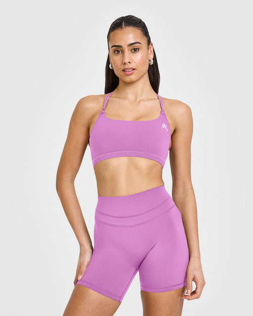 Oner Modal Everyday Cross Over Bralette | Orchid Purple