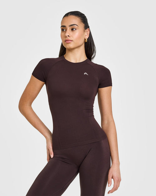 Oner Modal Go To Seamless Fitted Top | Plum Brown