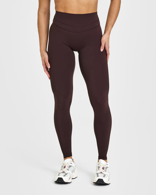 Oner Modal Unified High Waisted Leggings | Plum Brown