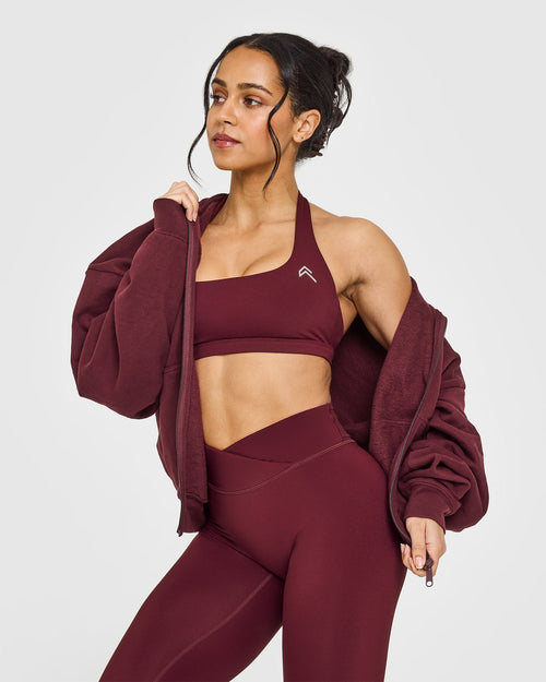 Oner Modal EasyLift™ Halter Bralette | Rosewood
