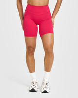 Unified Cycling Shorts 8" | Berry Bloom