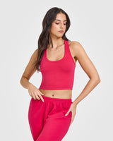 Cotton Icon Mid Vest | Berry Bloom