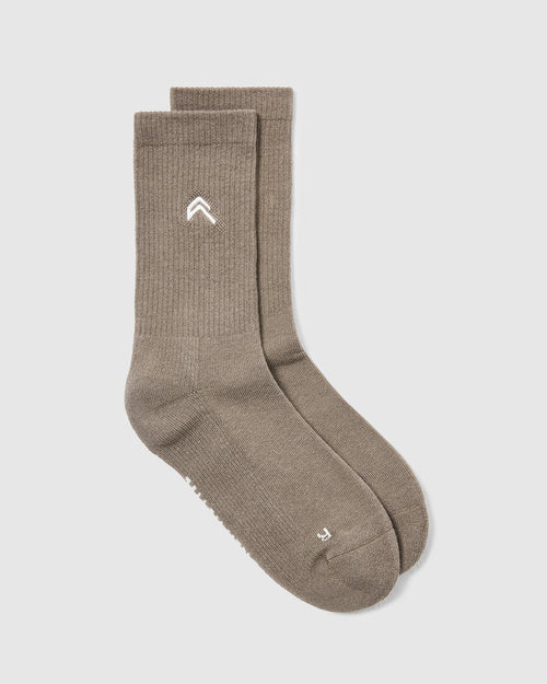 Oner Modal All Day Crew Socks 1 Pack | Moss Brown