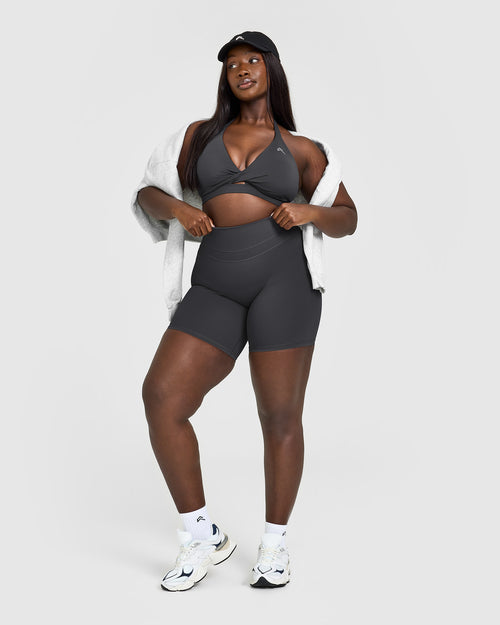 Unified Twist Sports Bra | Coal