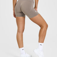 EffortlessLift™ Seamless Shorts with White Logo | Minky