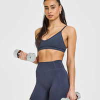 Timeless High Waisted Shorts 6" | True Blue