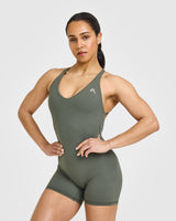 Unified Scoop Back All In One 6" | Dark Khaki