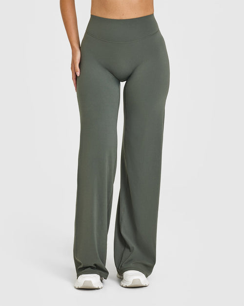 Oner Modal SoftMotion™ Straight Leg Bottoms | Dark Khaki