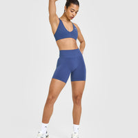 EffortlessLift™ Seamless Shorts | Shadow Blue