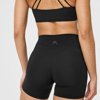 UnifiedMove™ High Waisted Pocket Shorts 6" | Black