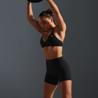 UnifiedMove™ High Waisted Pocket Shorts 6" | Black