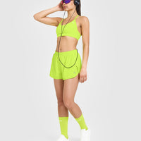 AirMove™ Lined Shorts 3" | Charged Lime Green