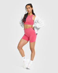 EasyLift™ High Neck Sports Bra | Velvet Pink