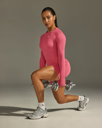 Go To Seamless Fitted Long Sleeve Top | Velvet Pink