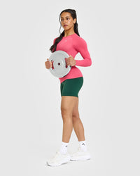 Go To Seamless Fitted Long Sleeve Top | Velvet Pink