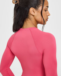 Go To Seamless Fitted Long Sleeve Top | Velvet Pink