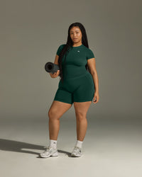 Go To Seamless Fitted Top | Racing Green