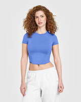 Mellow™ Soft Mid Short Sleeve T-Shirt | Glaucous Blue