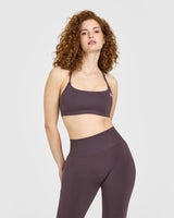 Everyday Cross Over Bralette | Dark Umber Brown