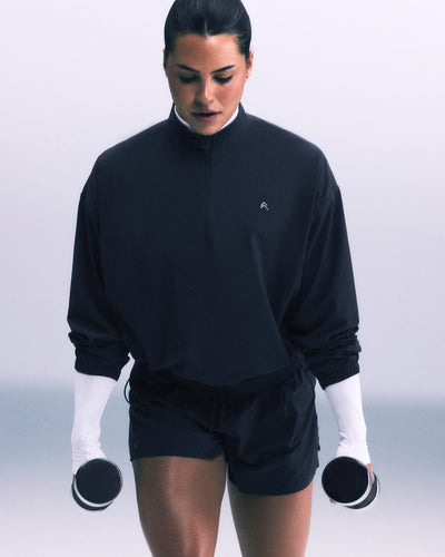 AirMove™ 1/2 Zip Jacket with Bonding | Oil Blue