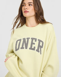 Foundations Oversized Oner 25 Sweatshirt | Pastel Yellow