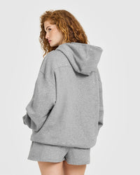 Foundations Oversized Oner 25 Hoodie | Charcoal Marl