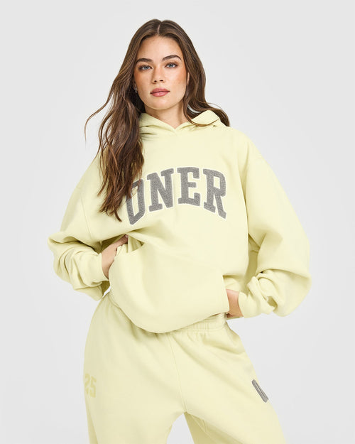 Oner Modal Foundations Oversized Oner 25 Hoodie | Pastel Yellow