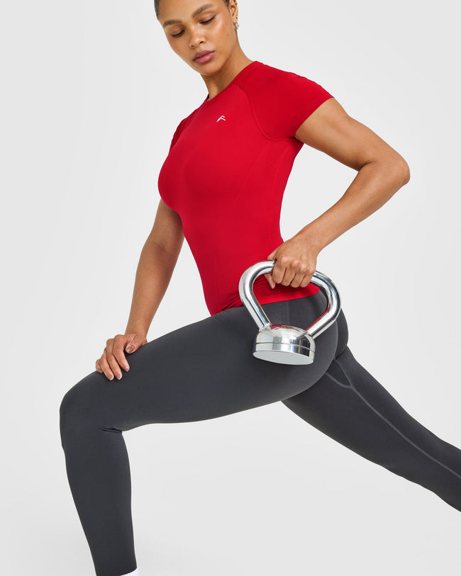 Go To Seamless Fitted Top | Fire Red