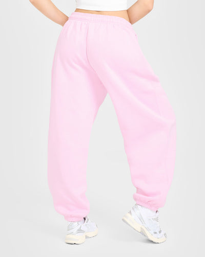 Foundations Oversized Oner Girlfriend Joggers | Chalk Pink